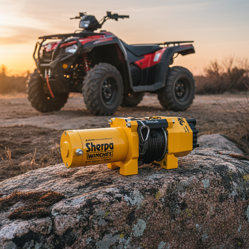 Sherpa Polaris Recovery Winch side by side
