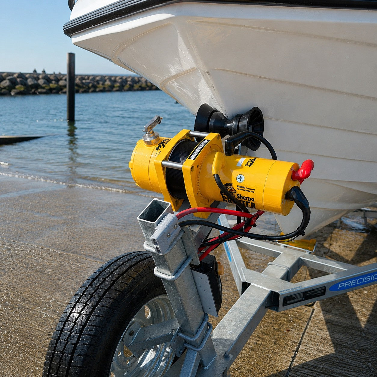 Sherpa 'Grunter' Electric Boat Trailer Winch 12V HP