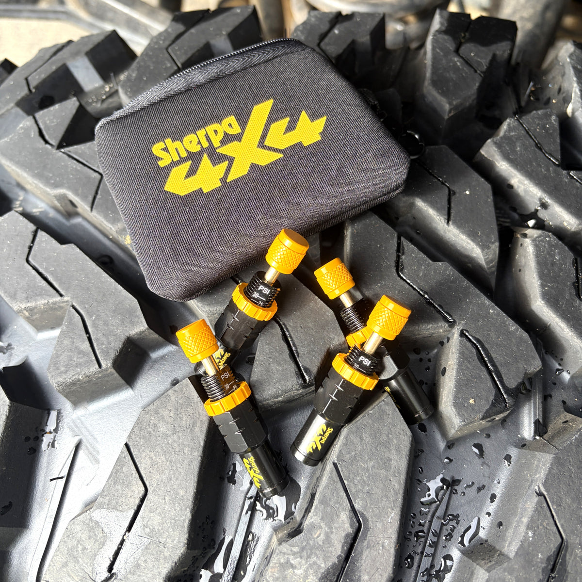 Sherpa 4x4 Tyre Deflators - 4 Pack