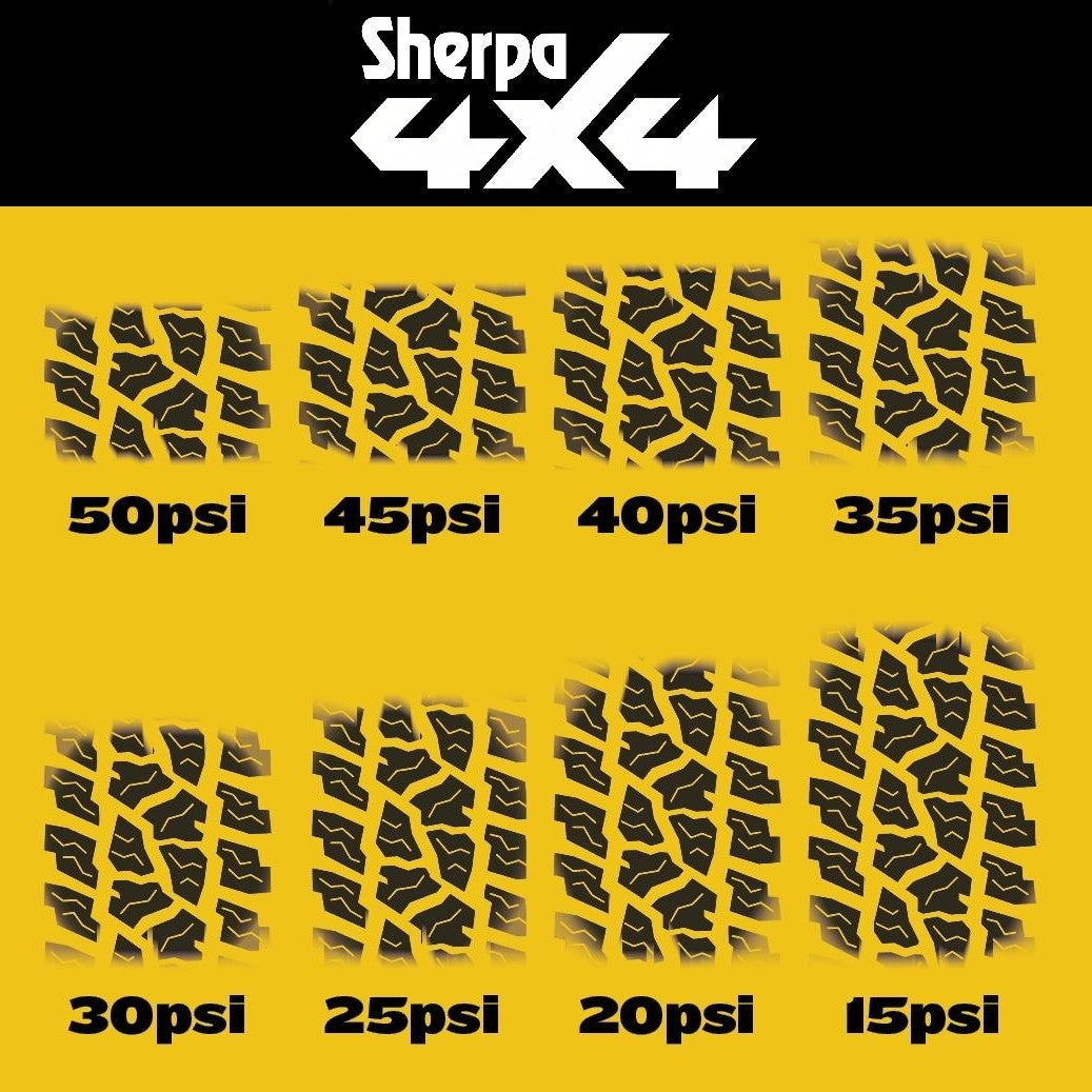 Sherpa 4x4 Tyre Deflators - 4pk